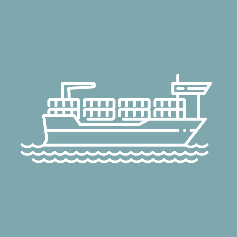 Shipping icon circle